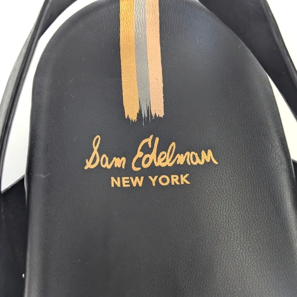 NEW Sam Edelman Eleanora Ankle Strap Gladiator Lug Sole Black Sandal Siz… - Picture 12 of 16